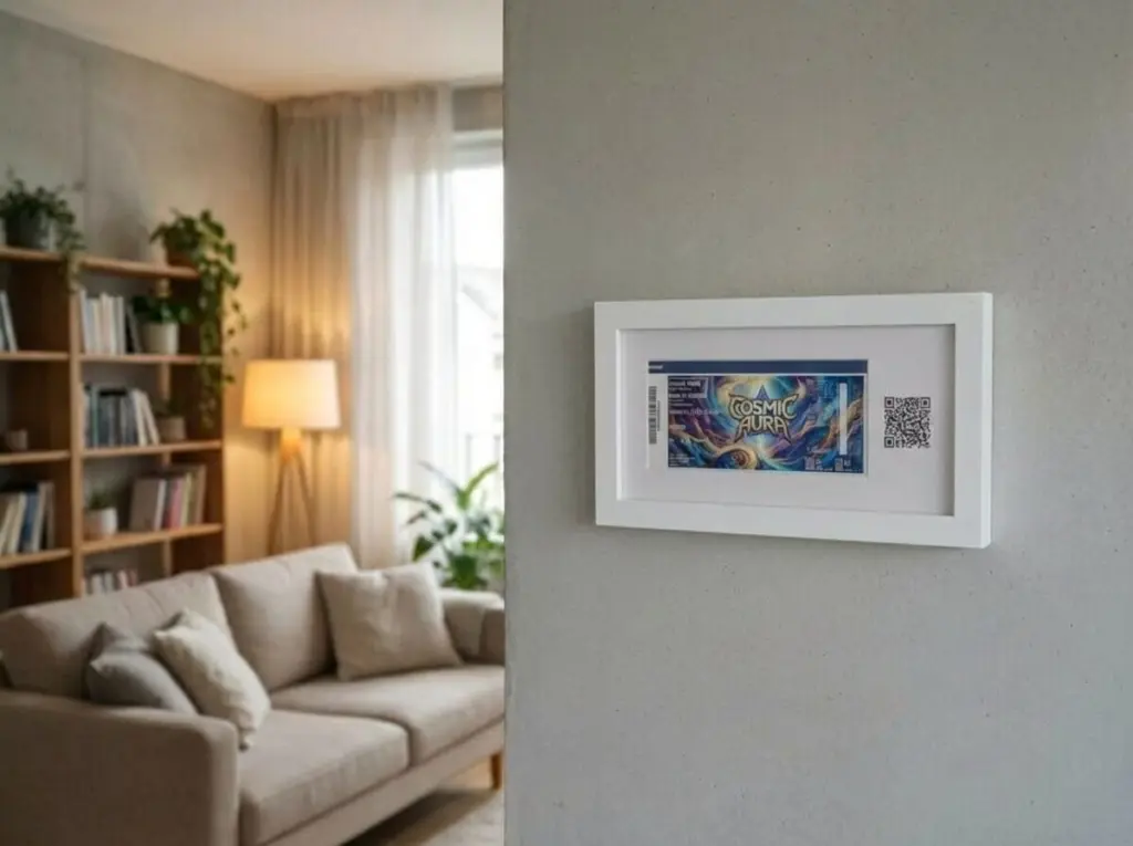 an_der_wand_hngt_ein_bilderrahmen_mit_einem_ticket_darin_du_sollst_das_ticket_so_umgestalten_mit_fa_mo2642bplz5zhl1ygaih_0 Bilderrahmen